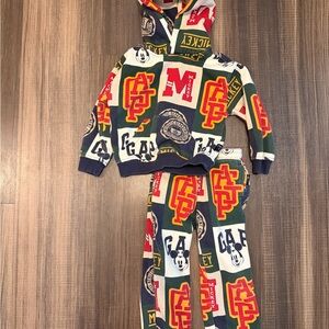 Gap Mickey Mouse Colorful Graphic Hoodie and Pants Set